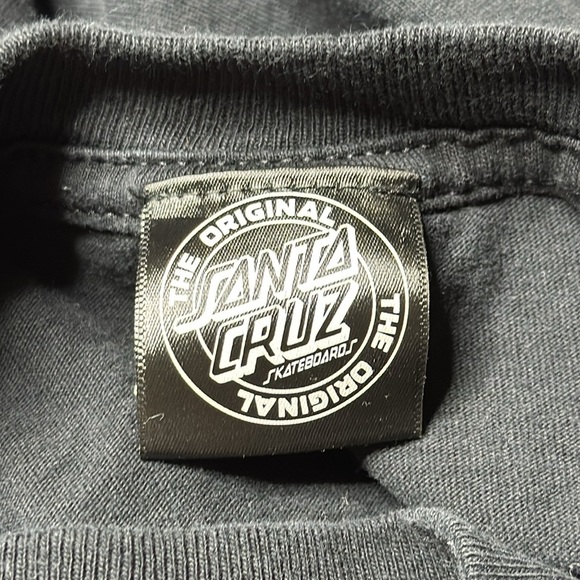 Santa Cruz Black Long Sleeve Crewneck Sweatshirt Large - Picture 8 of 9